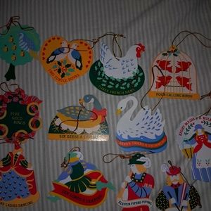 12 days of Christmas ornaments